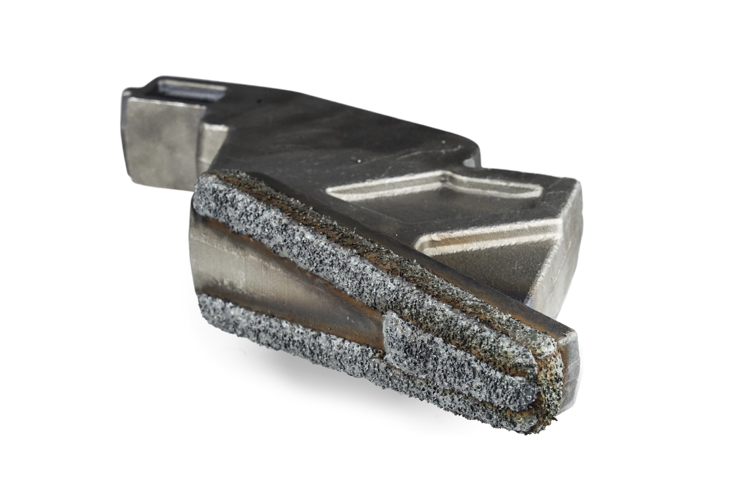 Contre-couteau HRT® adapté aux broyeurs rapides Doppstadt et Terex (adapté aux anciens types de séries AK et TBG) avec WearShield® autour du contre-couteau complet