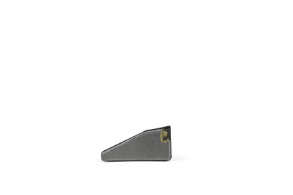 Pointe en carbure HRT® à souder résistante à l'abrasion (68x25x33mm). Version gauche