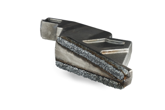 Contre-couteau HRT® avec WearShield® adapté aux broyeurs rapides Doppstadt et Terex (adapté aux anciens types de séries AK et TBG) 