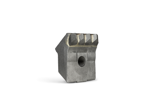 Outil HRT® avec quatre pointes en carbure de tungstène adapté aux déchiqueteuses Jenz séries AZ (largeur de 80mm)